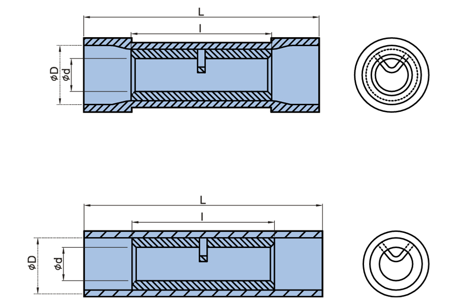 Nylon Insulated Butt Splice Connector