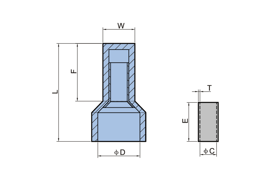 Close End Flat Connector