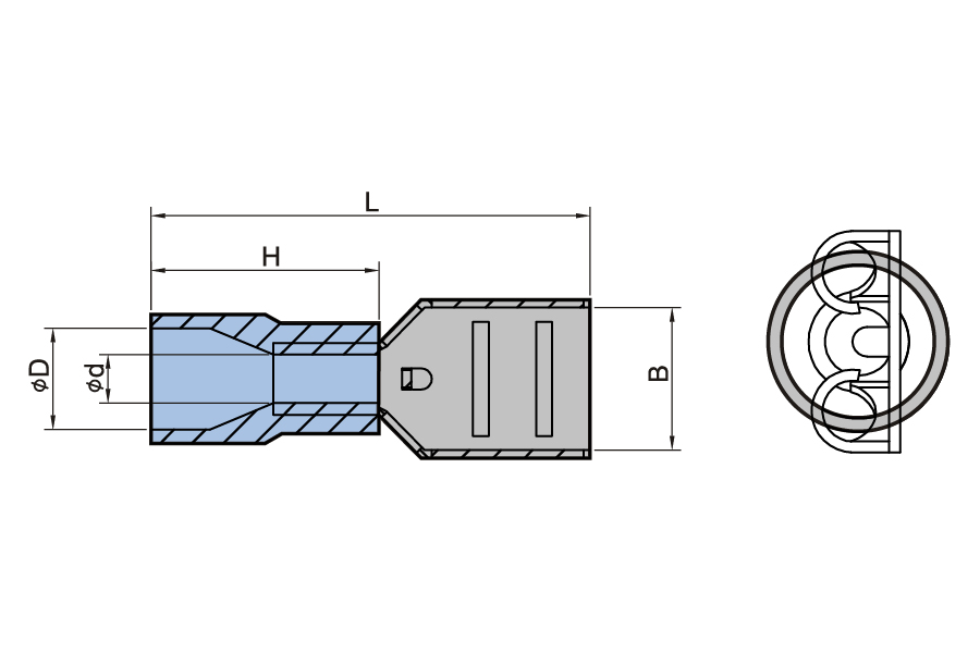 Nylon Insulated Female Disconnector