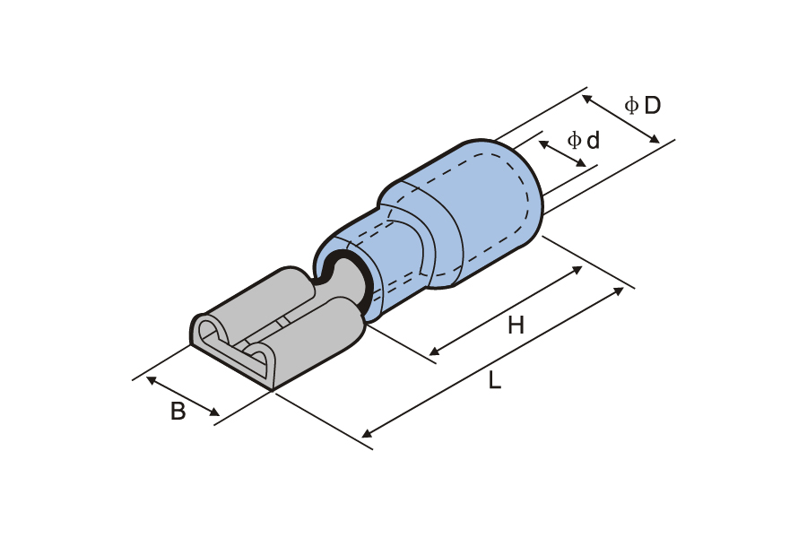 Vinyl Pre-insulated Female Disconnector