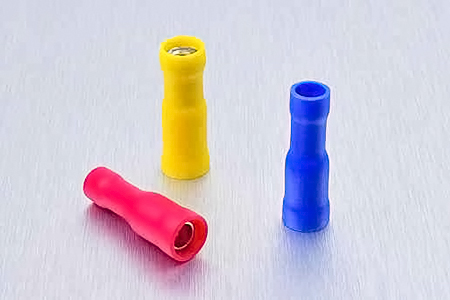 Double Crimp Vinyl Fully Insulated Bullet Female Terminal