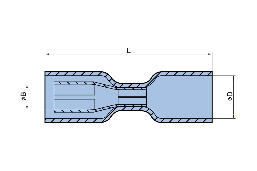 Heat Shrink Fully Insulated Bullet Female Disconnector