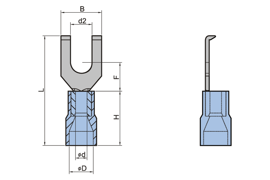 Nylon Insulated Flange Shaped Terminal