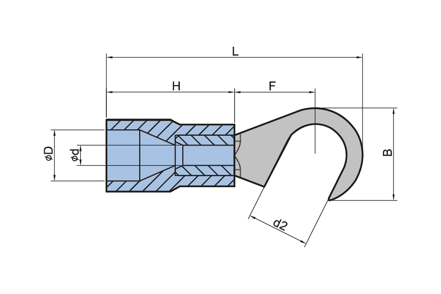 Nylon Insulated Hook Terminal
