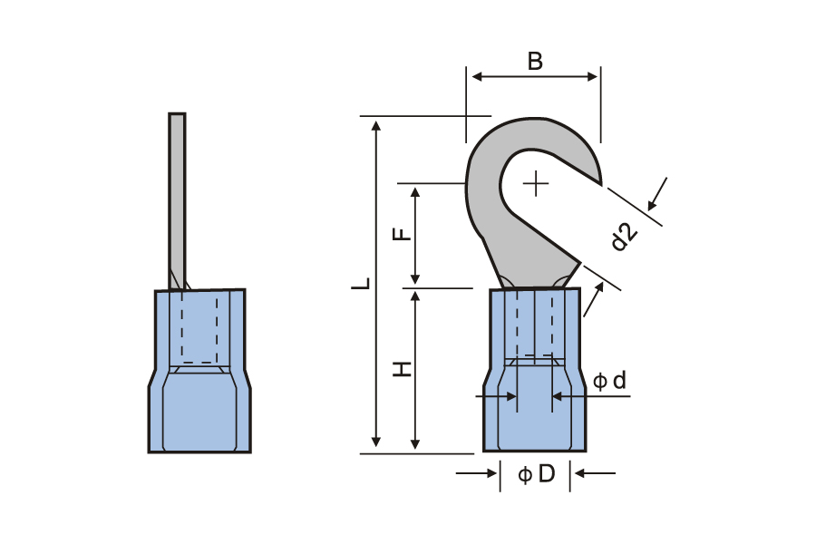 Vinyl Insulated Hook Terminal