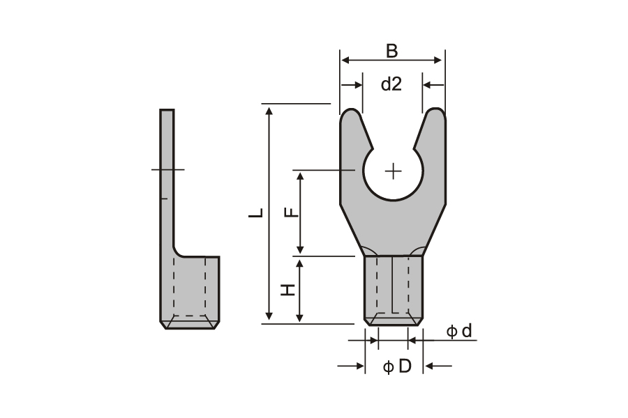 Non-Insulated Locking Spade Terminal