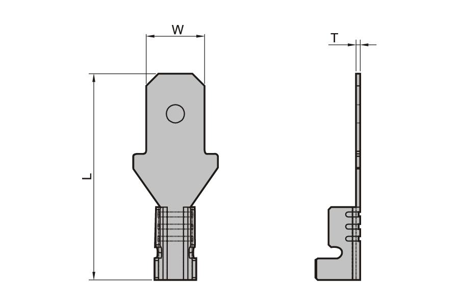 Spring Plug Copper Male Disconnector