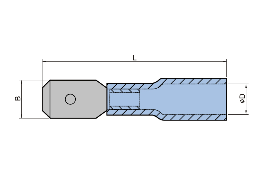 Heat Shrink Male Insulated Disconnector