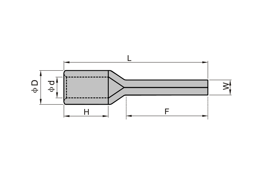 Non-Insulated Pin Brazed Seam Terminal