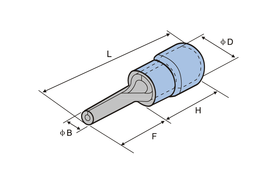 Vinyl Pre-Insulated Pin Terminal