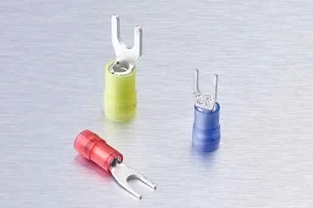 Double Crimp Nylon Insulated Fork Shaped Disconnector