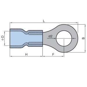 Pvc-isoleret letindtastnings terminal