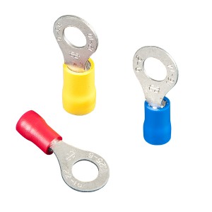 Pvc-isoleret dobbelt crimp ring terminal