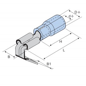 Sezionatore femmina e maschio con isolamento in PVC