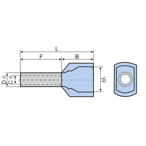 PP-Insulated Twin Cord End Termina