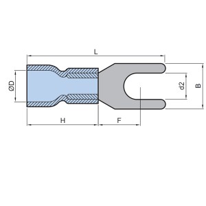 Pvc-Insulated Easy Entry Spade Terminal