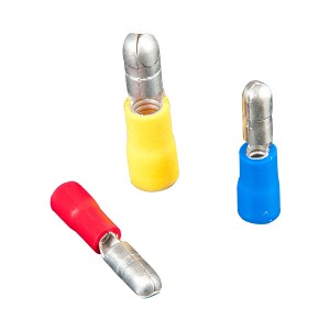Pvc-Insulated Double Crimp Bullet Male Disconnector