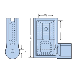 Αποσυνδέτης με σημαία Nyln-Insulated