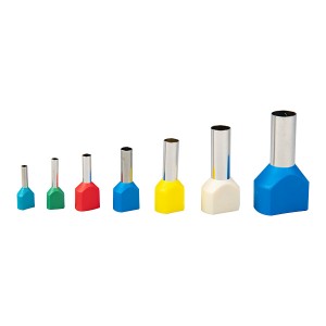 Insulated Easy Entry Twin Cord End Terminal(Produce by inject machine)